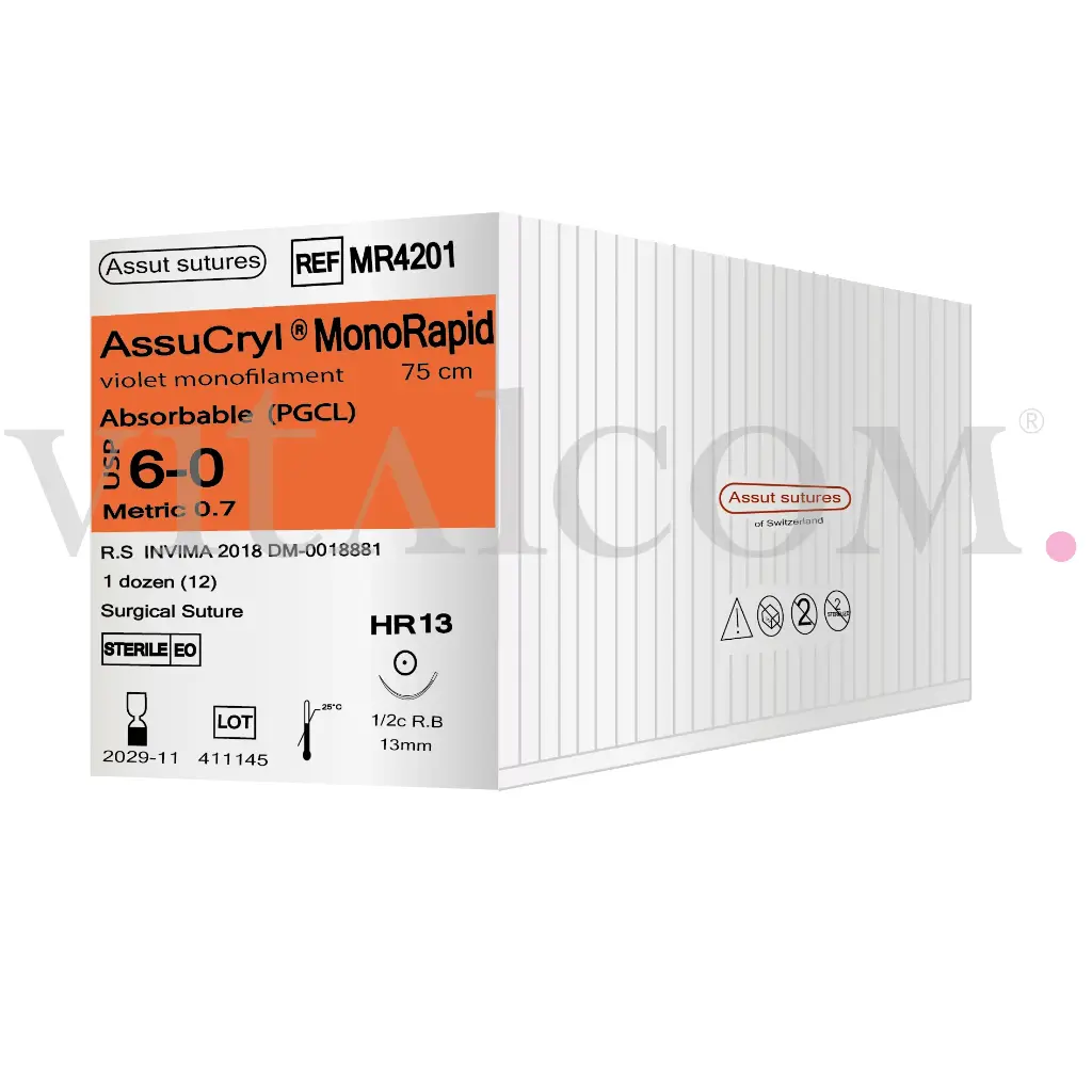 Assucryl MonoRapid 6-0 / HR 13 / 75cms / Violeta 