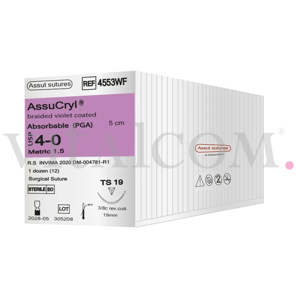 Assucryl 4-0 / TS 19 / 45cms 