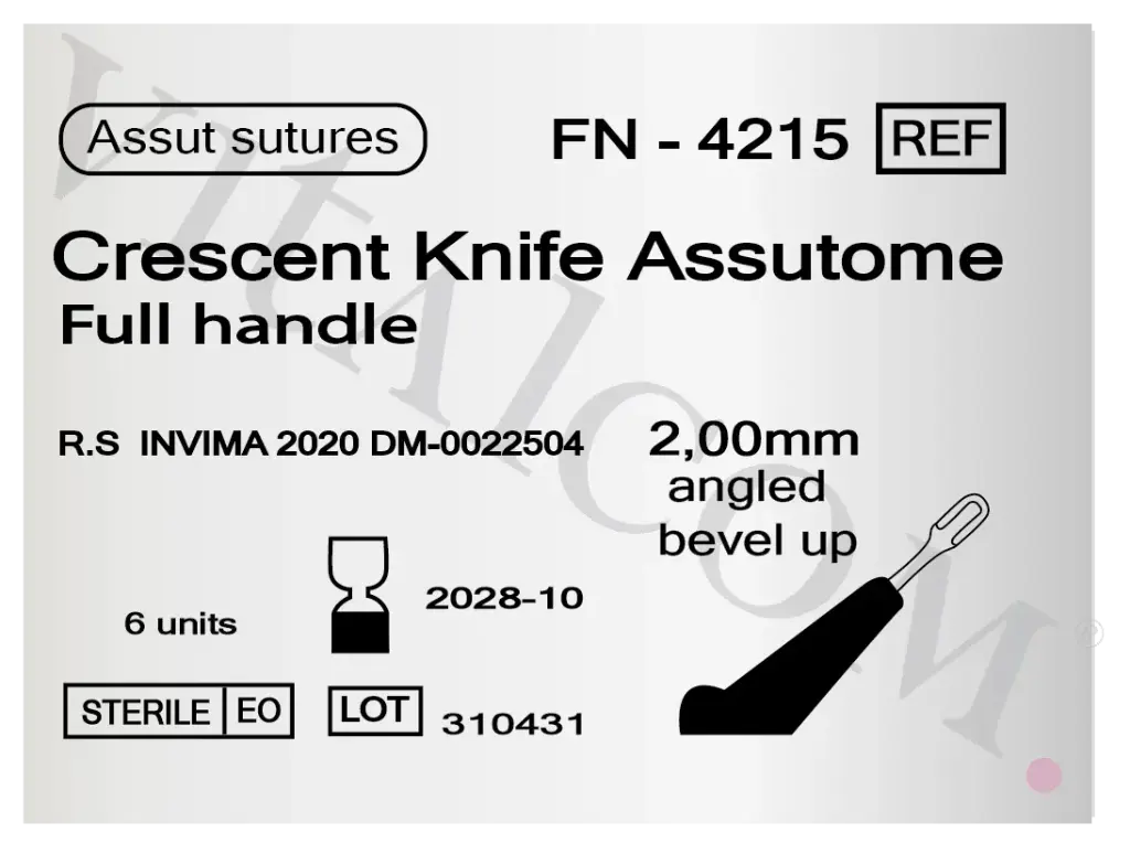 Cuchillete Quirurgico 2.00 mm Angled Bevel Up 
