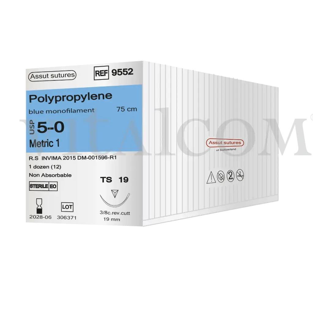 Polipropileno 5-0 / TS 19 / 75cms 