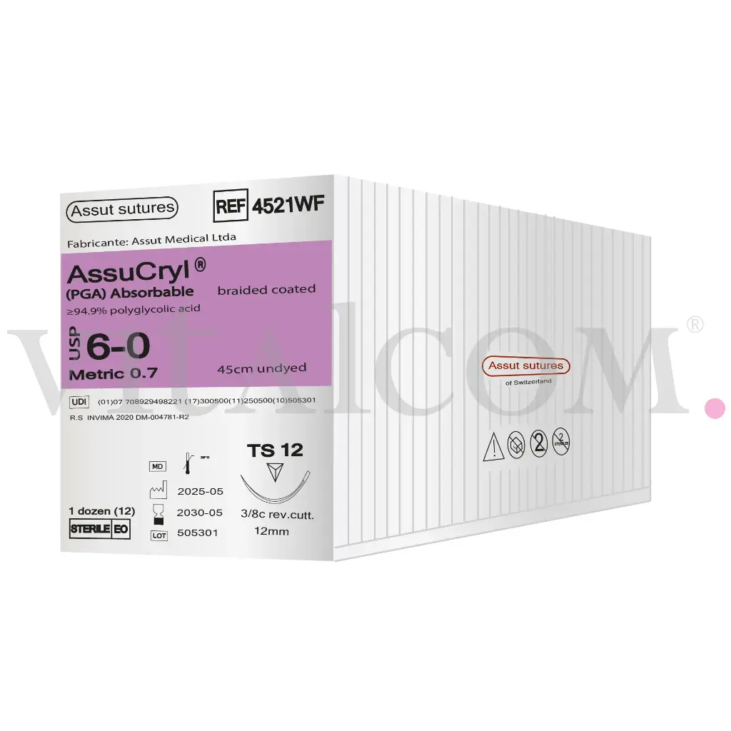 Assucryl 6-0 / TS 12 / 45cms