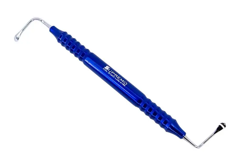 Cureta para Levantamiento de Seno Maxilar - CLSM 5 Rígida (Azul)