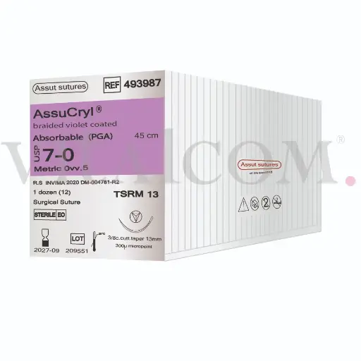 [ASSUT-493987] Assucryl 7-0 / TSRM 13 / 45cms 