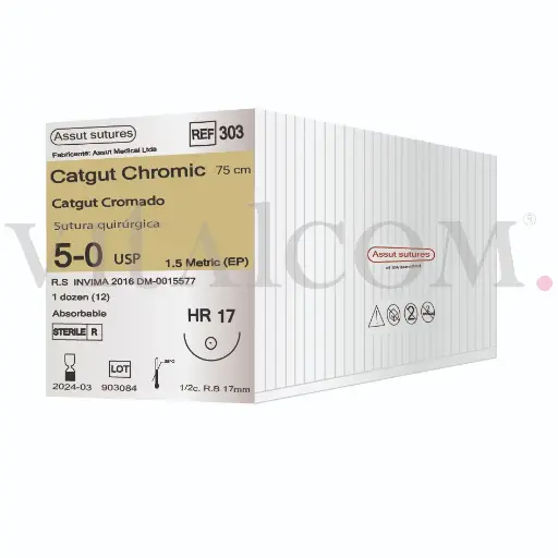 [AST-303] Catgut 5-0 / HR17 / 75cms 